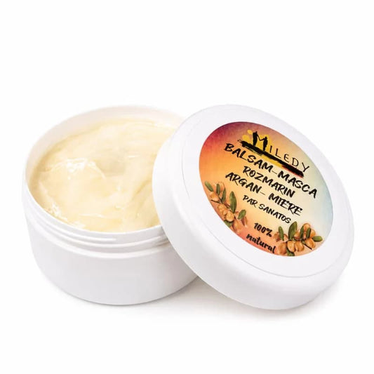 Balsam / mască pentru par cu ulei de argan si miere