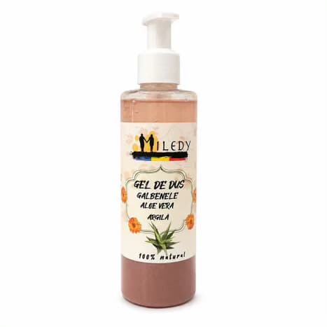 Gel de dus natural / sapun lichid cu Aloe vera si galbenele