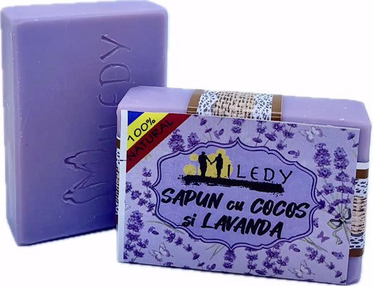 Sapun natural cu cocos si lavanda Miledy Naturals