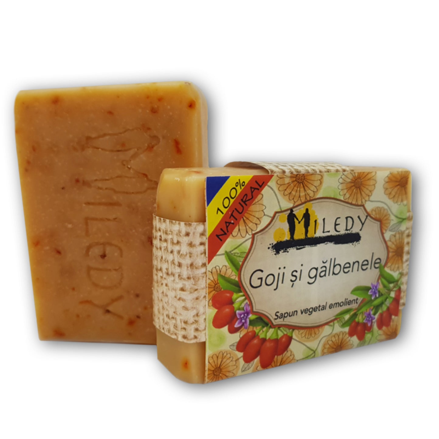 Sapun natural emolient romanesc cu Goji si Galbenele Miledy Naturals