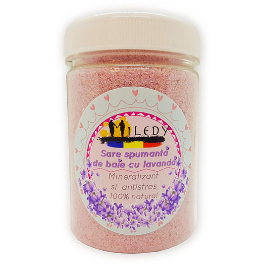 Sare de baie spumanta cu lavanda Miledy Naturals
