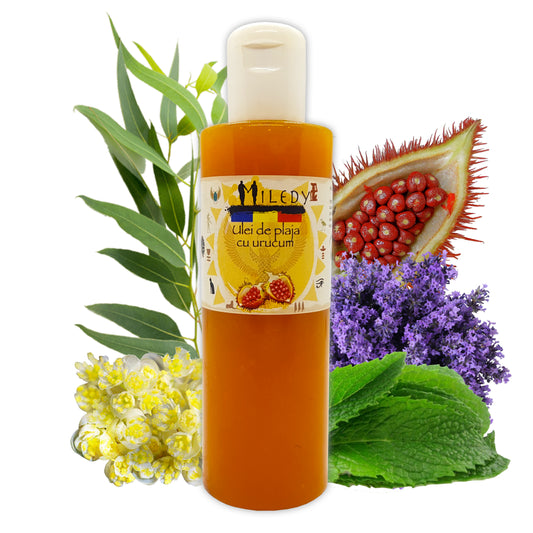 Ulei natural de plaja cu urucum si spearmint Miledy Naturals