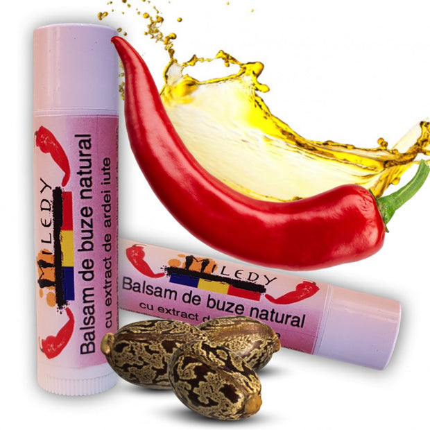 Balsam de buze natural cu extract de ardei iute