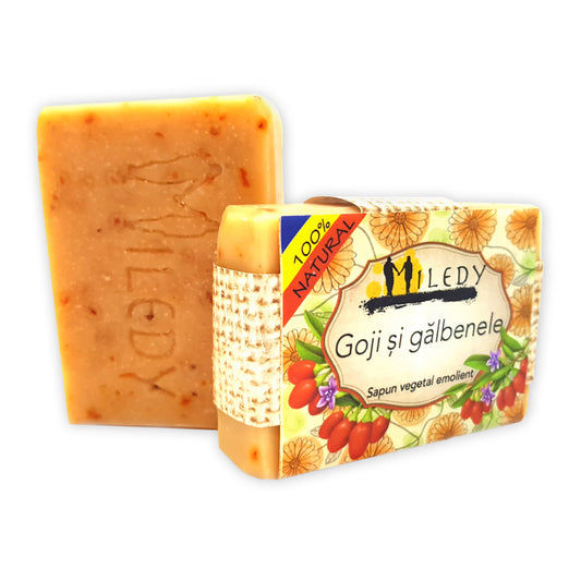 Săpun natural cu goji și gălbenele Miledy Naturals - efect emolient